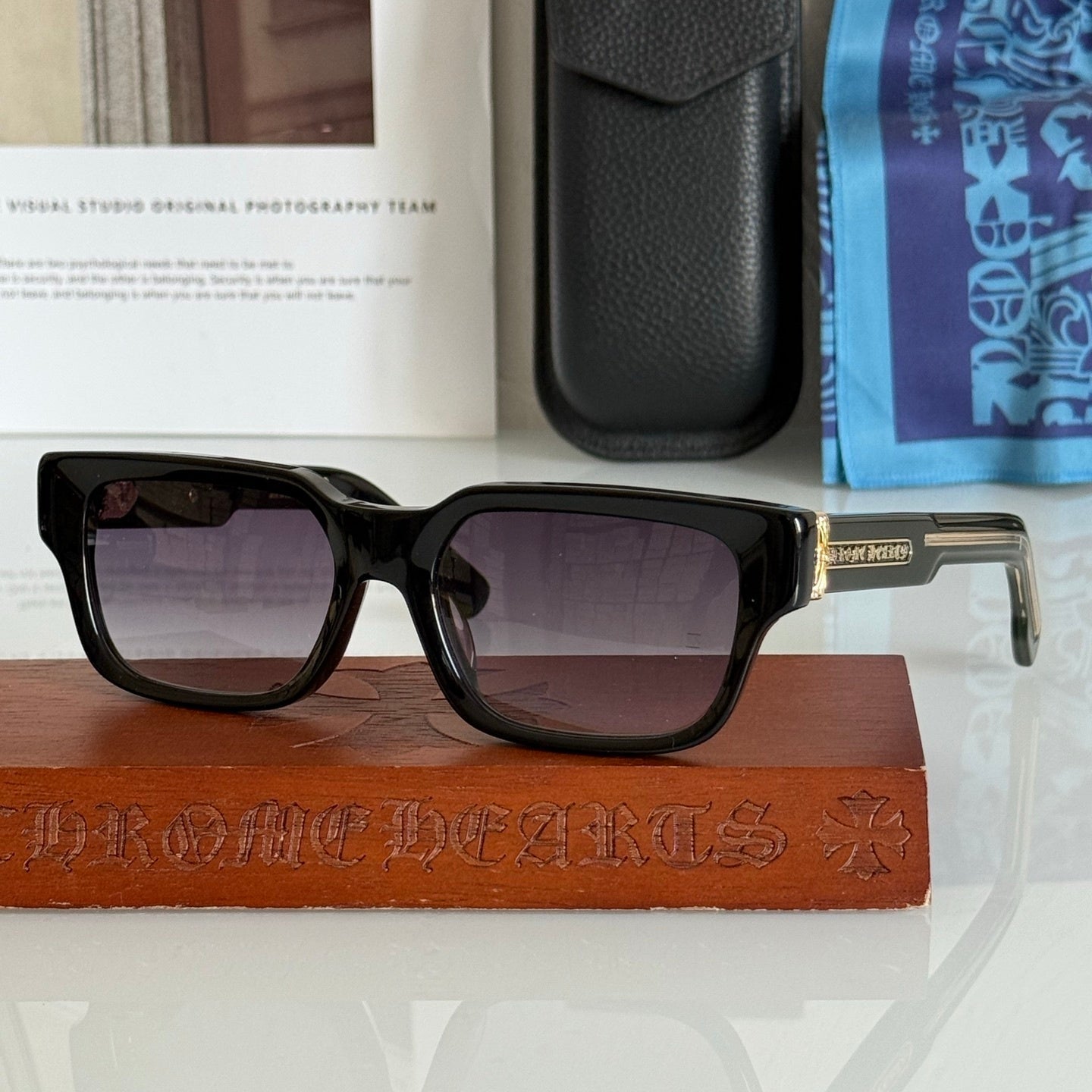 2 Thick Sunglasses 55-18-148