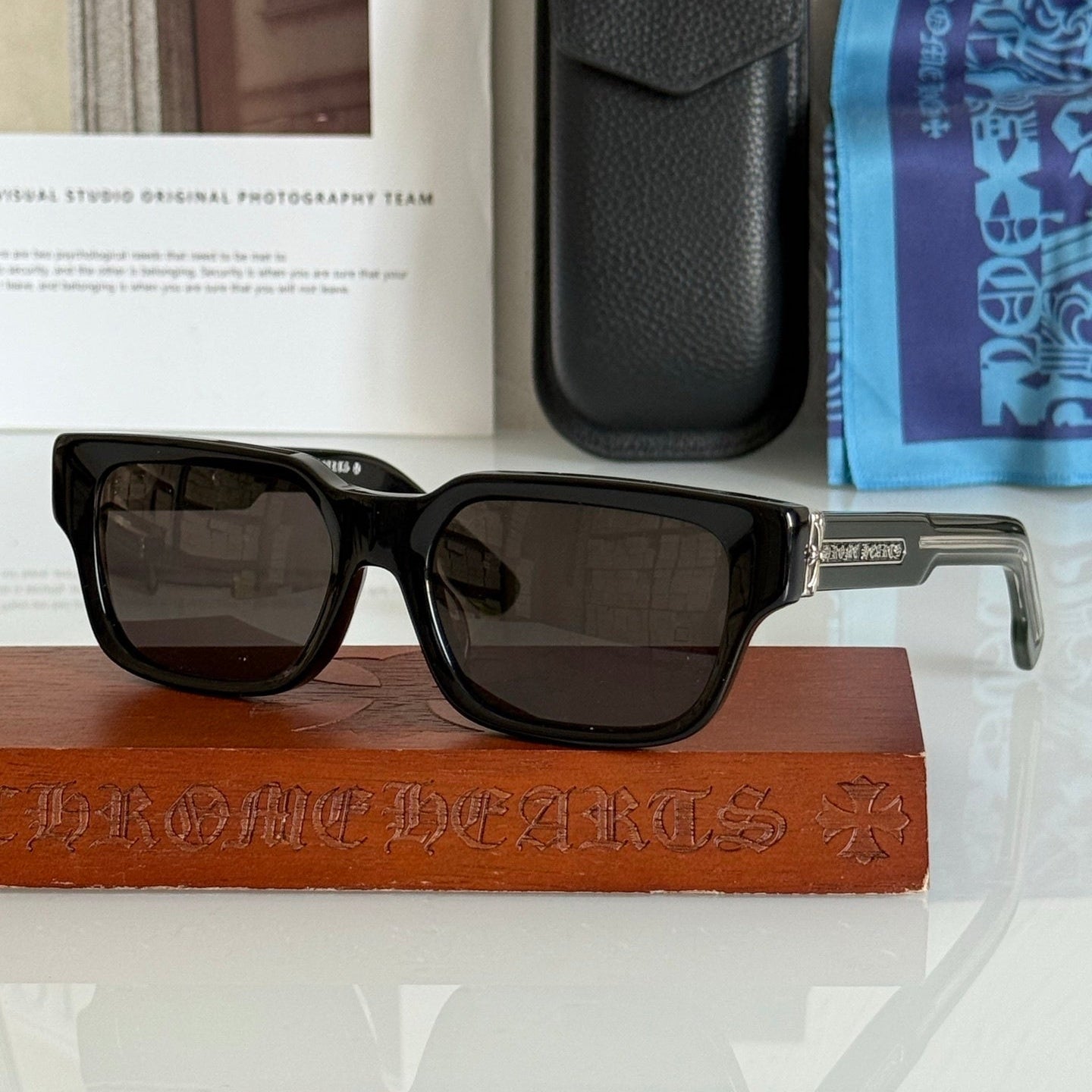 2 Thick Sunglasses 55-18-148